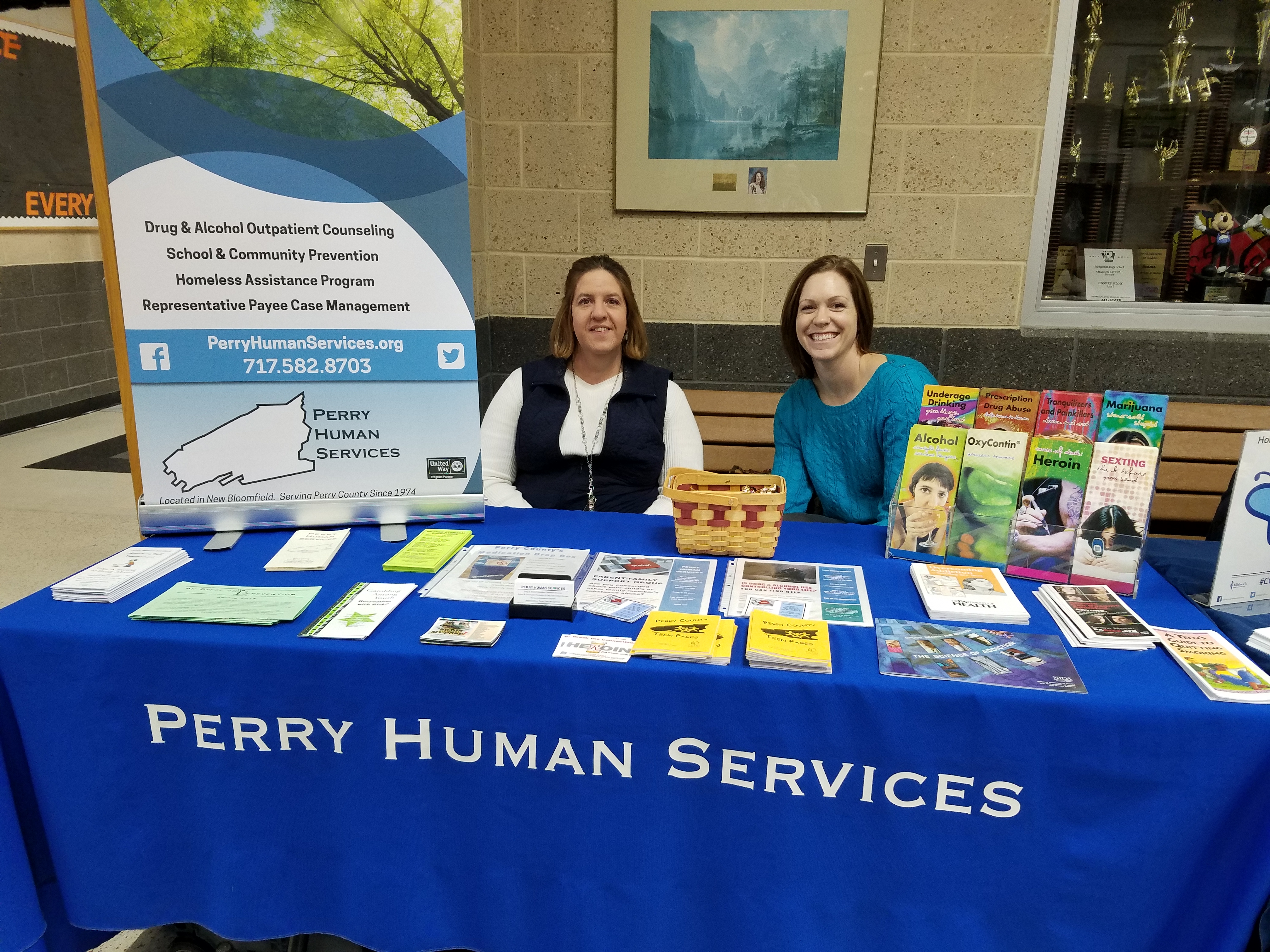 Perry Human Services display table